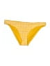 Accessorize Checkered-gingham Yellow Swimsuit Bottoms Size 6 - photo 1