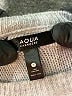 Aqua 100% Cashmere Gray Cashmere Pullover Sweater Size S - photo 7