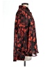 Elan 100% Polyester Floral Black Long Sleeve Blouse Size L - photo 4