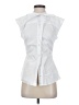 Veronica Beard White Sleeveless Button-Down Shirt Size 2 - photo 1