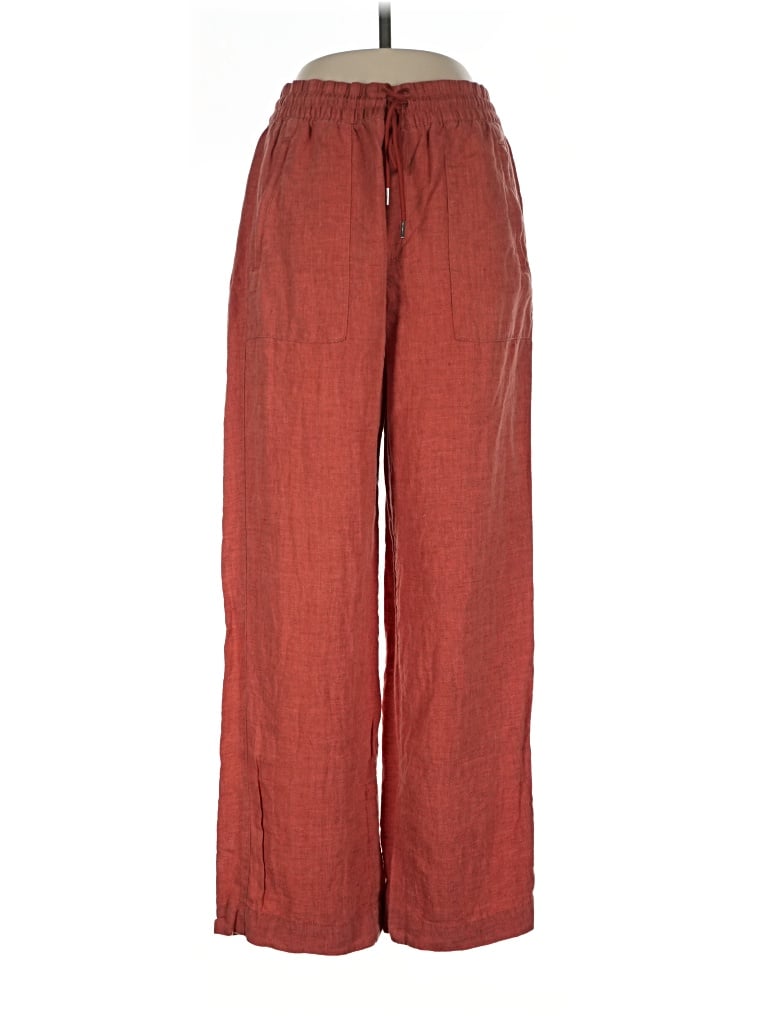 Pre-owned Athleta Linen Pants In Red
