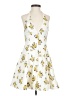 Zara 100% Polyester Floral Yellow Cocktail Dress Size S - photo 1