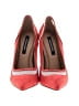 BCBGMAXAZRIA 100% Leather Color Block Red Heels Size 8 - photo 2