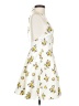 Zara 100% Polyester Floral Yellow Cocktail Dress Size S - photo 4
