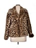 RSQ 100% Polyester Animal Print Brown Faux Fur Jacket Size XL - photo 1