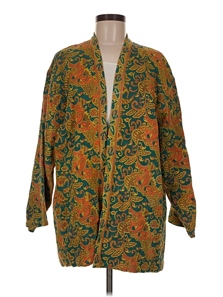 Pre-owned Assorted Brands Kimono In Orange