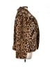 RSQ 100% Polyester Animal Print Brown Faux Fur Jacket Size XL - photo 4