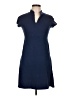 Fig Solid Blue Casual Dress Size L - photo 1