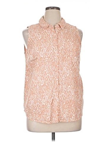 Ecothreads Sleeveless Button-Down Shirt (view 1)