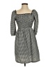 MNG Houndstooth Gray Casual Dress Size 2 - photo 1