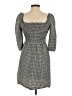 MNG Houndstooth Gray Casual Dress Size 2 - photo 2