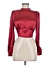 Astr 100% Polyester Burgundy Long Sleeve Blouse Size M - photo 1