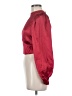 Astr 100% Polyester Burgundy Long Sleeve Blouse Size M - photo 5