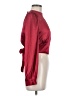 Astr 100% Polyester Burgundy Long Sleeve Blouse Size M - photo 4