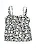 Lands' End Print Ivory Black Swimsuit Top Size 16 (petite) - photo 1