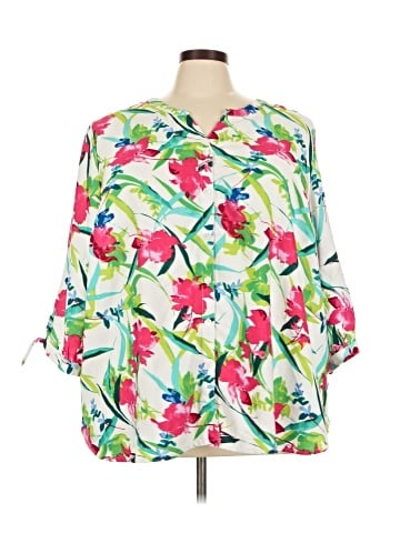 Catherines 3/4 Sleeve Blouse (view 1)