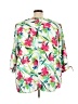 Catherines 100% Polyester Tropical White 3/4 Sleeve Blouse Size 3X - photo 2