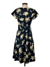 ModCloth Floral Blue Casual Dress Size S - photo 2