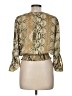 MICHAEL Michael Kors 100% Polyester Gold 3/4 Sleeve Blouse Size M (petite) - photo 2