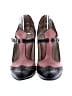 John Fluevog 100% Leather Graphic Pink Heels Size 8 1/2 - photo 2