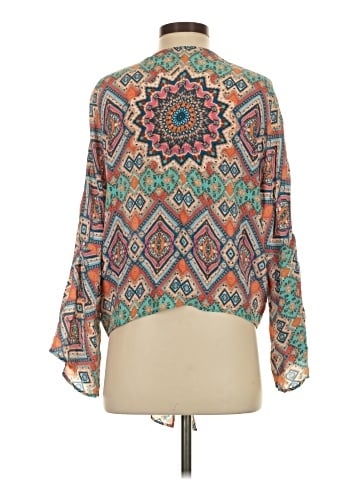 Tolani Long Sleeve Silk Top (view 2)