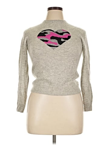 Aqua Cashmere Pullover Sweater (view 1)