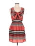 Bebop Stripes Red Casual Dress Size M - photo 1