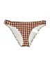 Accessorize Checkered-gingham Brown Swimsuit Bottoms Size 6 - photo 1