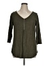 Green Envelope Green 3/4 Sleeve Top Size 1X - photo 1