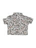 Banana Republic 100% Cotton Print Silver Short Sleeve Button-Down Shirt Size 6-12 mo - photo 2