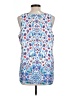 Adrienne Vittadini 100% Polyester Blue Sleeveless Blouse Size L - photo 2