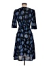 Veronica M. Print Blue Casual Dress Size M - photo 2