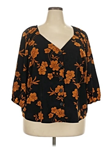 Sanctuary 3/4 Sleeve Blouse (view 1)