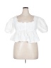 Meshki White Short Sleeve Blouse Size XXL - photo 1