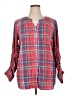 Talbots Plaid Red 3/4 Sleeve Blouse Size XL - photo 1