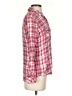 Maison Jules 100% Rayon Plaid Pink Long Sleeve Button-Down Shirt Size S - photo 4