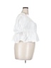 Meshki White Short Sleeve Blouse Size XXL - photo 4
