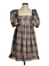 En Saison 100% Polyester Plaid Brown Casual Dress Size XS - photo 1