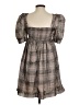 En Saison 100% Polyester Plaid Brown Casual Dress Size XS - photo 2