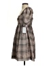 En Saison 100% Polyester Plaid Brown Casual Dress Size XS - photo 5