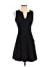 Theory Chevron-herringbone Black Cocktail Dress Size 2 - photo 1