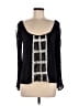 Elizabeth and James Black Long Sleeve Blouse Size XS - photo 1