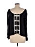 Elizabeth and James Black Long Sleeve Blouse Size XS - photo 2