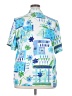 Alia 100% Polyester Tropical Blue Short Sleeve Blouse Size 18 - photo 2