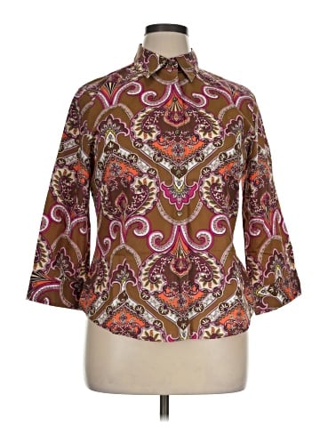 Foxcroft 3/4 Sleeve Blouse (view 1)