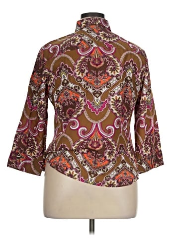 Foxcroft 3/4 Sleeve Blouse (view 2)