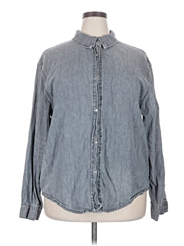 Zara Long Sleeve Button-Down Shirt (view 1)