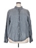 Zara 100% Bamboo Gray Long Sleeve Button-Down Shirt Size XXL - photo 1