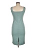 Popular Basics Solid Teal Casual Dress Size M - photo 2