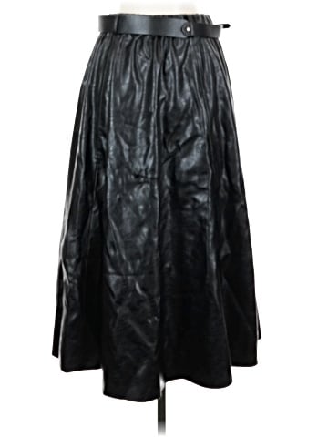 Zara Faux Leather Skirt (view 2)
